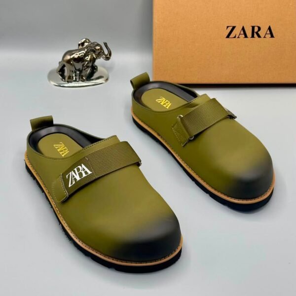 Olive Green Strap Half Shoe for Men